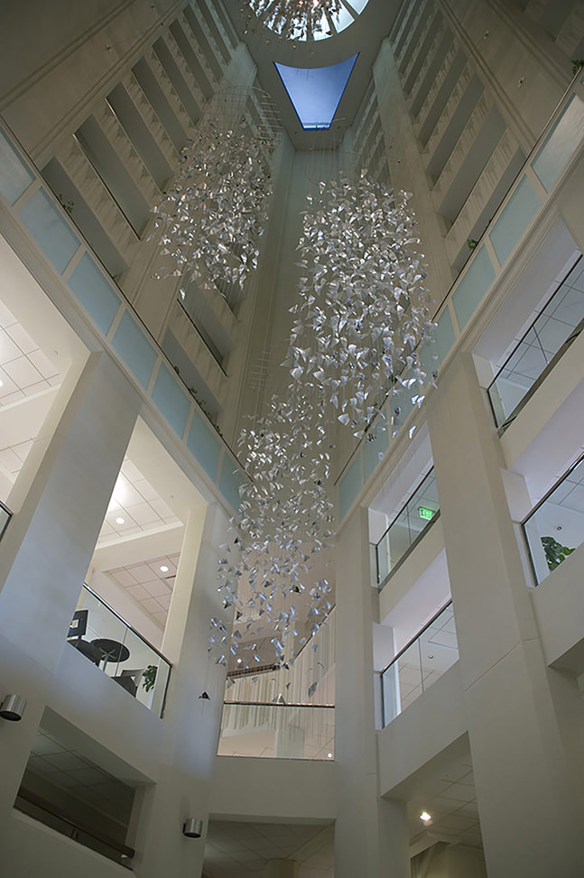Migration atrium sculpture by Talley Fisher at Buena Vista Palace Resort