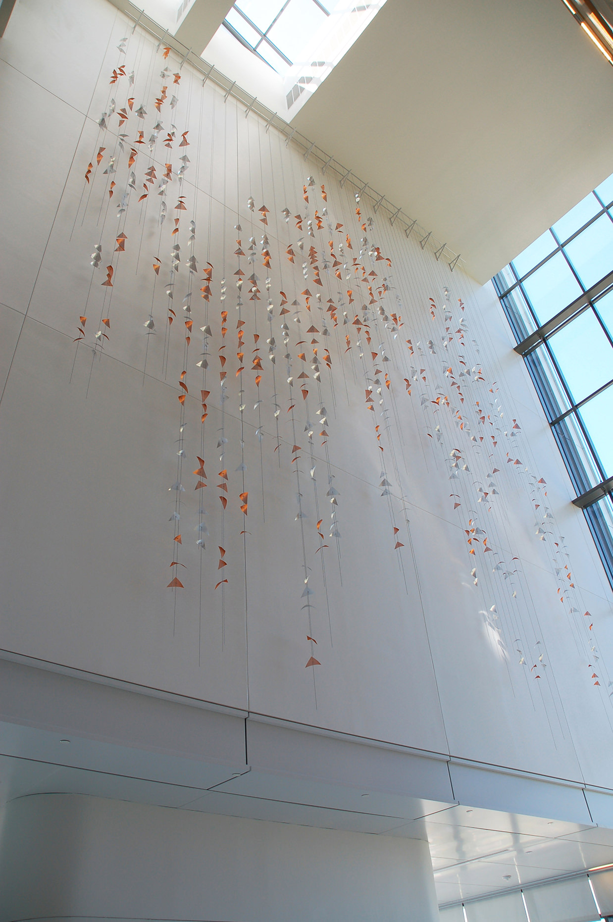 Tapestry of Life metal wall art sculpture by Talley Fisher, Clinical and Translational Research Center.